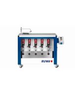 RUWI Type L basis 5 Onderfreesmachine met 5 aandrijvingen, tafel 1070 x 500 met transportwielen