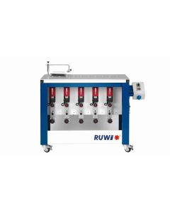 RUWI Type L basis 5 Onderfreesmachine met 5 aandrijvingen, tafel 1070 x 500 met transportwielen